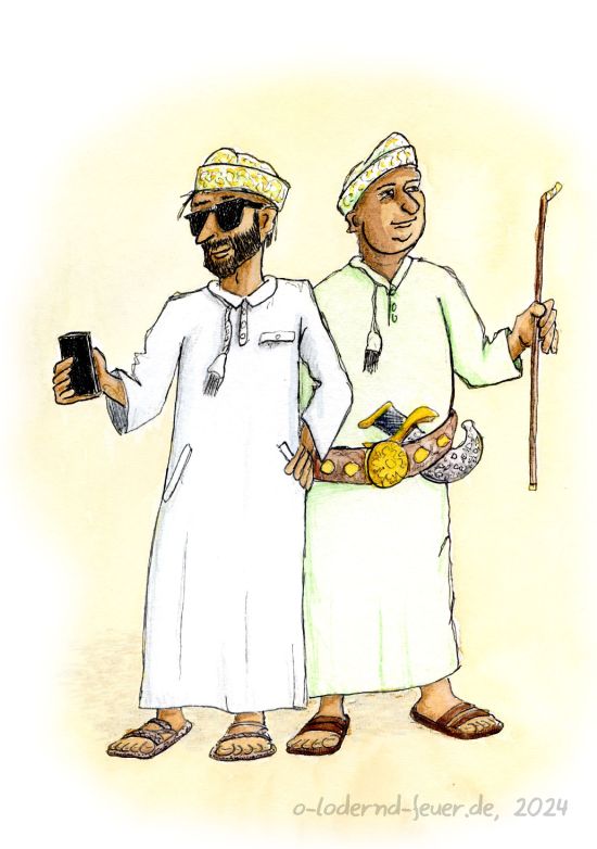 zwei Omanis